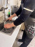 光多拉防水圍裙廚房防油污家用做飯無(wú)袖工作服男士女士通用家務(wù)清潔黑色 曬單實(shí)拍圖
