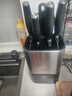 王麻子消毒刀具全套7件套 家用菜刀輔食廚具套裝一整套砍骨切菜多用刀水果刀剪刀磨刀棒組合 曬單實(shí)拍圖