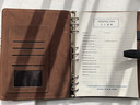 PAPERBOAT真皮筆記本手工活頁(yè)頭層牛皮記事本商務(wù)簡(jiǎn)約高檔辦公會(huì )議記錄本公司禮品筆記本手帳封面可定制logo 【B5】軟荔紋黑色-插扣（纖維絨內襯） 曬單實(shí)拍圖