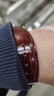 萬(wàn)晨手表帶男真皮適用西鐵城天梭浪琴美度天王卡西歐DW棕色22mm銀針扣 曬單實(shí)拍圖