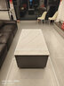 廣東佛山高端茶幾客廳輕奢高級感2025新款現代巖板小戶(hù)型茶桌茶臺 灰色+雪山白亮光巖板 130*70*50 曬單實(shí)拍圖