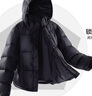 太平鳥(niǎo)男裝 【95%進(jìn)口鴨絨】連帽羽絨服冬面包服防寒短款排骨外套 15D暗影黑(闊型)第二批 M 曬單實(shí)拍圖