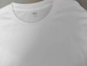 優(yōu)衣庫男裝女裝柔軟圓領(lǐng)T恤/休閑長(cháng)袖上衣25秋冬新款479783 00 白色 L 曬單實(shí)拍圖
