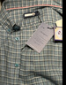Navigare意大利小帆船男士長(cháng)袖保暖襯衫秋冬男裝休閑格子襯衣磨毛通勤內搭 藍白格紋 L 碼 曬單實(shí)拍圖