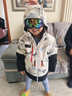 安踏兒童羽絨服男小童裝2025年冬季新款加厚保暖眼鏡款冰甲外套上衣 【門(mén)店同款眼鏡款】基巖白/滿(mǎn)印-4 130 cm 曬單實(shí)拍圖
