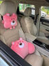 妙天下汽車(chē)頭枕護頸枕一對女司機枕頭車(chē)內靠枕可愛(ài)吐司車(chē)用座椅腰靠頸枕 吐司兔子【頭枕1個(gè)+腰靠1個(gè) 】 曬單實(shí)拍圖