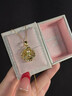 中國黃金（CHINA GOLD）福字四葉草項鏈女士平安幸運足金吊墜生日情人節禮物送女朋友老婆 永恒愛(ài)戀禮盒【無(wú)產(chǎn)品勿單拍】 曬單實(shí)拍圖