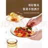 希樂(lè )扣Cilock高硼硅玻璃碗 耐熱玻璃碗沙拉碗湯碗飯碗家用琥珀色套裝碗碟餐具 琥珀色雙耳碗2只裝 曬單實(shí)拍圖