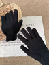 李寧（LI-NING）騎行手套冬季男女士保暖棉毛線(xiàn)針織加絨黑手套觸屏防寒電動(dòng)車(chē) 曬單實(shí)拍圖