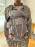 ERGObaby二狗背帶嬰兒抱娃神器四季透氣外出旅行遛娃神器breeze解放雙手 【店長(cháng)力薦】breeze透氣款珍珠灰 曬單實(shí)拍圖