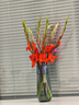 粉紅色劍蘭節節高鮮花水養插花室內辦公室插年宵花新鮮采摘廣州發(fā) 紅色劍蘭8支 曬單實(shí)拍圖