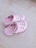 卡駱馳（CROCS）貝雅卡駱班兒童洞洞鞋沙灘鞋男女童包頭拖鞋/207018/207019 芭蕾粉/糖果粉-6TG 29 (175mm) 曬單實(shí)拍圖