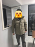馬克華菲肌理感鴨絨羽絨服男士冬季青年時(shí)尚痞帥保暖加厚立領(lǐng)面包服外套男 曬單實(shí)拍圖