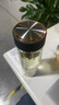 明霞玻璃杯雙層大容量水杯便攜車(chē)載男女商務(wù)茶水分離泡茶杯子550ml黑 曬單實(shí)拍圖