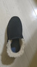 3514保暖羊毛布鞋老人鞋套腳款男士爸爸鞋冬季加厚棉鞋 黑色 41  曬單實(shí)拍圖