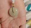 七彩云南和田玉黃玉平安扣吊墜男女款玉墜玉佩情侶款掛件項鏈節日禮物 黃口料平安扣 曬單實(shí)拍圖