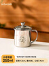 onlycook不銹鋼杯水杯子 嬰幼兒童寶寶杯牛奶杯早餐杯316L  帶蓋熊貓260ml 曬單實(shí)拍圖