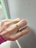 金小貅黃金戒指女爆閃精致碎碎冰碎金足金999戒指新款硬金送女友禮物 碎碎冰戒指13號-多退少補 1g-金重多退少補 曬單實(shí)拍圖