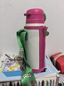 迪士尼（Disney）兒童保溫杯水杯316吸管直飲杯套水壺一杯雙飲小學(xué)生草莓熊650ml 曬單實(shí)拍圖