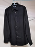 凡客誠品（VANCL）【雷總同款】長(cháng)袖襯衫男春秋新款輕商務(wù)簡(jiǎn)約純棉翻領(lǐng)襯衣 黑色 L 曬單實(shí)拍圖