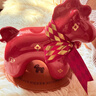 貝漢美（BHM）馬年擺件文創(chuàng  )禮物桌面客廳新年高檔公司年會(huì )伴手禮本命年吉祥物 【龍駒燃霞·赤焰駿】好運馬紅色大號（ 禮盒裝） 曬單實(shí)拍圖