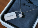 MoLi18K金人工培育鉆石項鏈女一克拉50分六爪鎖骨鏈鉑金人造合成吊墜 鉑金吊墜+鉑金鏈培育鉆D/VVS/3EX/IGI證書(shū)禮盒 2克拉優(yōu)品鉆 曬單實(shí)拍圖