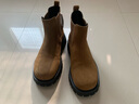 UR【明星同款】BAN REVIVO秋季新款男士真皮短靴UAMS50039 卡其棕 41 曬單實(shí)拍圖