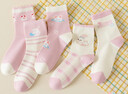 貓人兒童襪子【100%棉】女童秋冬四季純棉中筒棉質(zhì)襪子女寶寶休閑襪子 曬單實(shí)拍圖