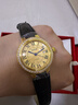 西普尼金表（HIPINE）金表女純金999足金黃金手表復古腕表時(shí)尚騏驥紅石英女表生日禮物 【鋯石金面鋼扣】金重3.5g+ 曬單實(shí)拍圖