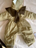 優(yōu)奇嬰兒衣服男女寶寶秋冬棉服保暖連體衣嬰幼兒深秋超萌棉衣外出服 曬單實(shí)拍圖