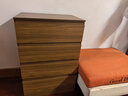 實(shí)木五斗柜客廳大容量?jì)Σ毓窆艠?shù)參天臥室床尾置物柜藝術(shù)感抽屜柜 60cm檀木色/四層四抽-實(shí)木生態(tài)板 曬單實(shí)拍圖
