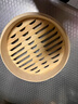 黃一府（HUANG YI FU）黃一府家用竹制蒸籠竹編小籠包蒸格迷你蒸架商用大蒸屜蒸饅頭餃子 20.3厘米（籠） 曬單實(shí)拍圖