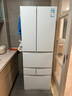 東芝（TOSHIBA）大白桃479日式多門(mén)雙系統循環(huán)一級能效變頻超薄可嵌入式自動(dòng)制冰除菌風(fēng)冷無(wú)霜國家補貼家用電冰箱 GR-RM479WE-PG1B3富士白 曬單實(shí)拍圖