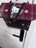 Hello Kitty感搭扣女士雙肩背時(shí)尚斜挎包in小眾單肩手提包雙肩小 紅色格子(無(wú)掛件) 曬單實(shí)拍圖