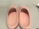 樸西新款EVA踩屎感厚底拖鞋女士居家室內情侶拖鞋男 淺粉 37-38 曬單實(shí)拍圖