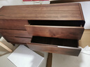 梵而五斗柜實(shí)木北美黑胡桃臥室床頭六斗櫥柜客廳置物收納儲物餐邊柜子 拾物六斗柜·高腳款【獨板】 曬單實(shí)拍圖