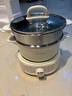 九陽(yáng)（Joyoung）電煮鍋電熱鍋小電鍋宿舍電炒鍋學(xué)生寢室2.5L泡面電火鍋多功能鍋【蒸籠款】HG25-G211S 曬單實(shí)拍圖