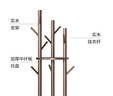 DSRAWMYT衣帽架 實(shí)木旋轉落地衣架臥室家用置物架立式衣服架子客廳掛衣架 曬單實(shí)拍圖