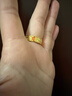 周六福黃景瑜同款黃金戒指福意情侶對戒計價(jià) 約7.6g 女戒，活口13號禮物 曬單實(shí)拍圖