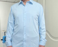 HLA海瀾之家長(cháng)袖襯衫男商務(wù)挺括利落大碼正裝襯衣男 曬單實(shí)拍圖