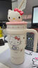 三麗鷗（SANRIO）凱蒂貓HelloKitty公仔冰霸保溫杯316不銹鋼帶吸管女新年禮物700ml 曬單實(shí)拍圖