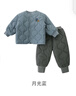 巴厘小豬兒童棉服套裝男童校服內搭神器秋冬季女童打底家居服睡衣寶寶棉襖 月光藍 100 曬單實(shí)拍圖
