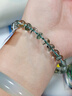 玉有情【鬼佬財神】天然綠幽靈水晶手鏈男女款招財手串轉運聚財送男女友 曬單實(shí)拍圖
