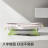 babycare嬰兒洗澡盆坐浴盆洗澡神器感溫可折疊游泳池浴盆+浴墊+浴網(wǎng)柔霧藍 曬單實(shí)拍圖