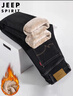 JEEP SPIRIT吉普牛仔褲男士休閑褲子男直筒冬季高端加絨加厚保暖羊羔絨長(cháng)褲 曬單實(shí)拍圖