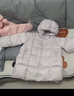 笛莎（DEESHA）女童羽絨服2025冬季新款加厚連帽中長(cháng)款保暖童裝兒童小童女寶寶 紫色 拉鏈款 130 【充絨量：139.5g】 曬單實(shí)拍圖