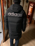adidas 拒水暖「芯」科技長(cháng)款保暖鴨絨連帽羽絨服男女阿迪達斯 曬單實(shí)拍圖