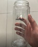 希諾（heenoor）雙層玻璃杯男茶水分離杯高檔泡茶杯子車(chē)載水杯XN-9339本色 340mL 曬單實(shí)拍圖