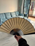 王星記非遺傳承中國風(fēng)男式折扇仿烏木絲綢絹扇9寸夏季手工扇子 水流山靜禮盒裝新年禮物 熱門(mén)商品 曬單實(shí)拍圖