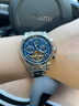 梭倫（SOLLEN）十大名表手表男士全自動(dòng)機械表學(xué)生腕表送老公男友情人節生日禮物 精鋼藍面806【升級锏鎢鋼表帶】 曬單實(shí)拍圖
